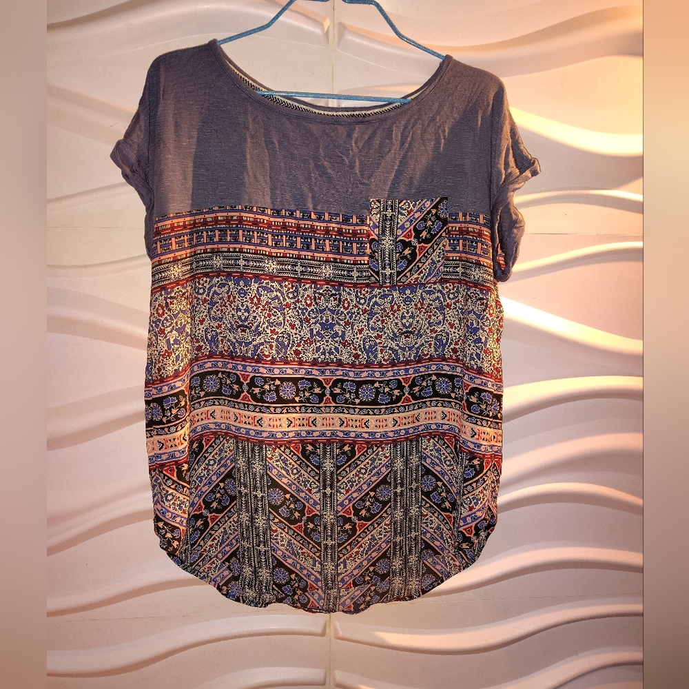 Pre-owned Knox Rose Cuffed Sleeves Top Size Small